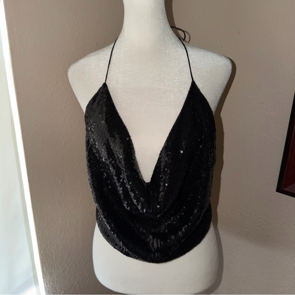 INDAH Sequin Halter Top - Picture 10 of 10